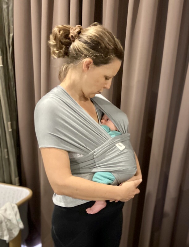 Mum with baby in a baby wrap