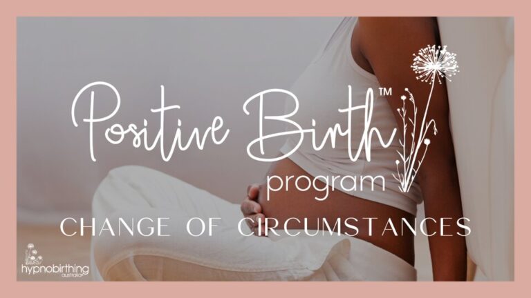 Hypnobirthing Change of Circumstance Online Course
