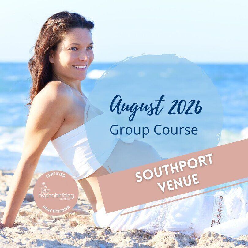 Pregnant woman relaxing on beach